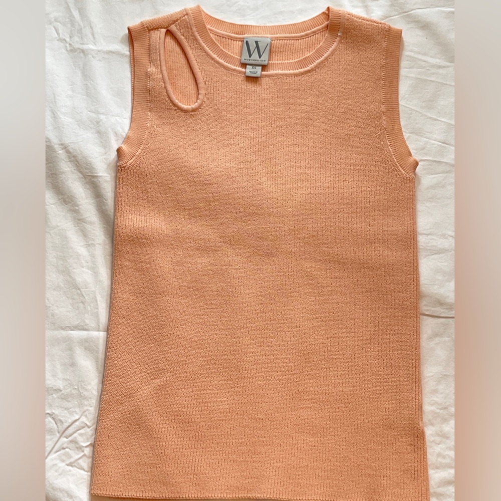 EEUC Peach Sleeveless Knit Top